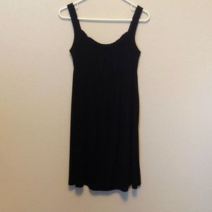 Loft Brand Summer Dress Black size XS with Gathered Top